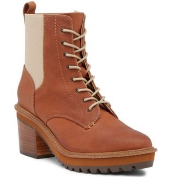 Kelsi Dagger Parkway Lace Up Leather Ankle Booties - Picture 1 of 10